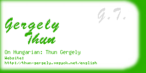 gergely thun business card